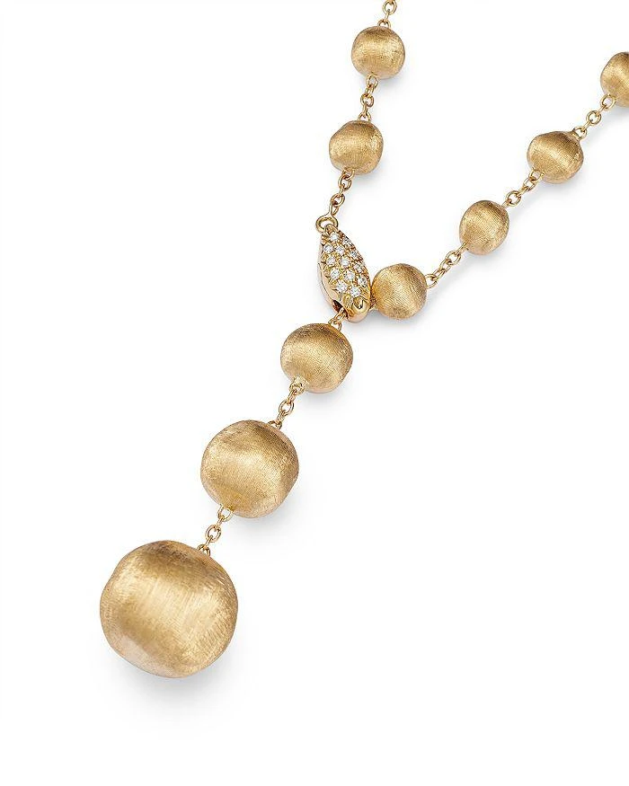 Marco Bicego 18K Yellow Gold Africa Diamond Y Necklace, 16.75" 4