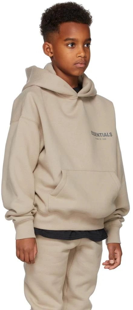 Fear of God ESSENTIALS Kids Tan Pullover Hoodie 3