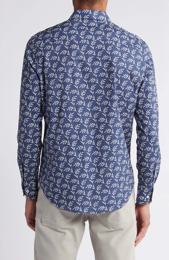 BUGATCHI Julian Print Stretch Cotton Button-Up Shirt 3