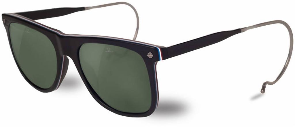 Vuarnet Vuarnet - Unisex Black Flag Polarized Sunglasses