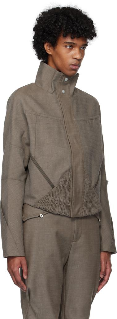 Shop Brown Zafar Cropped Jacket on Sale at BeyondStyle – Get 45
