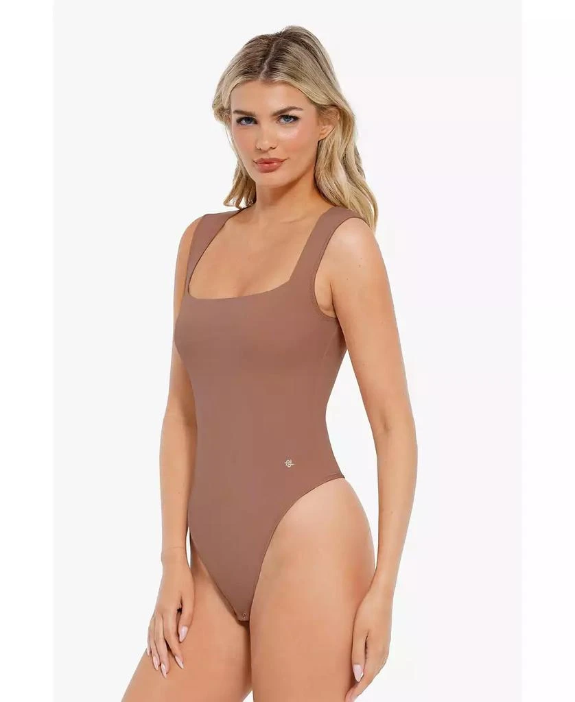 Popilush Women
s Shapewear Cloudsense Sleeveless Square Neck Bodysuit 3