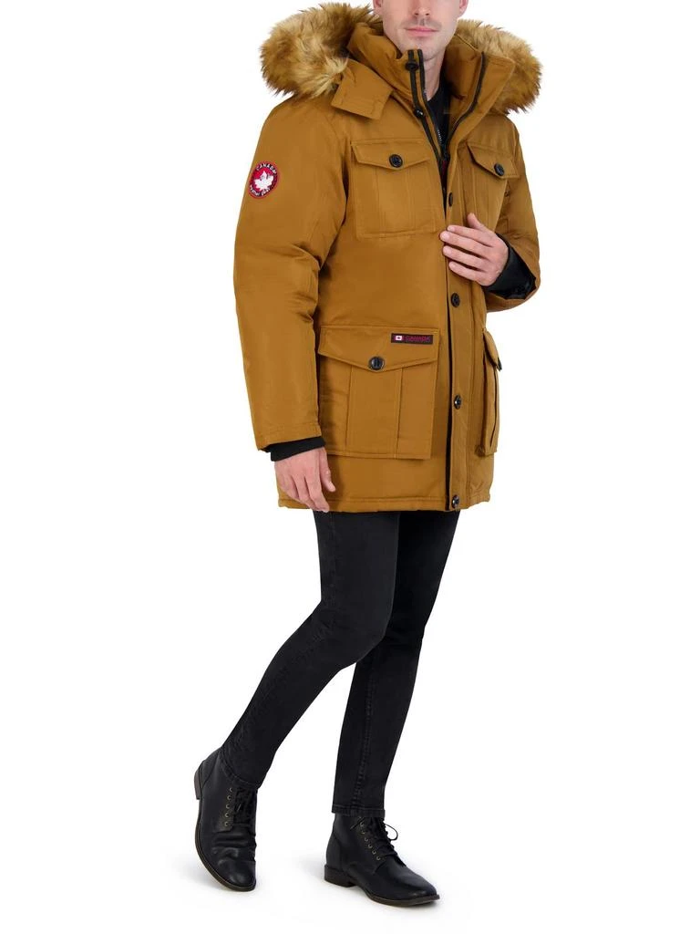 Canada Weather Gear Mens Faux Fur Heavyweight Parka Coat 9