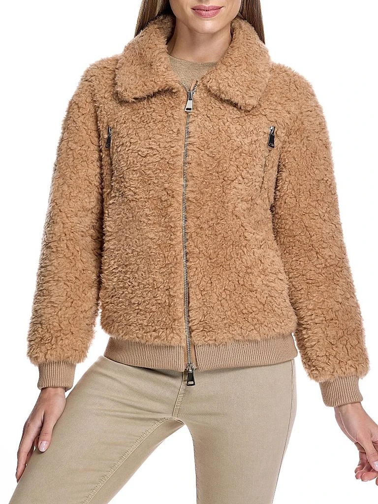 Maximilian Teddy Lambswool Bomber Jacket 3