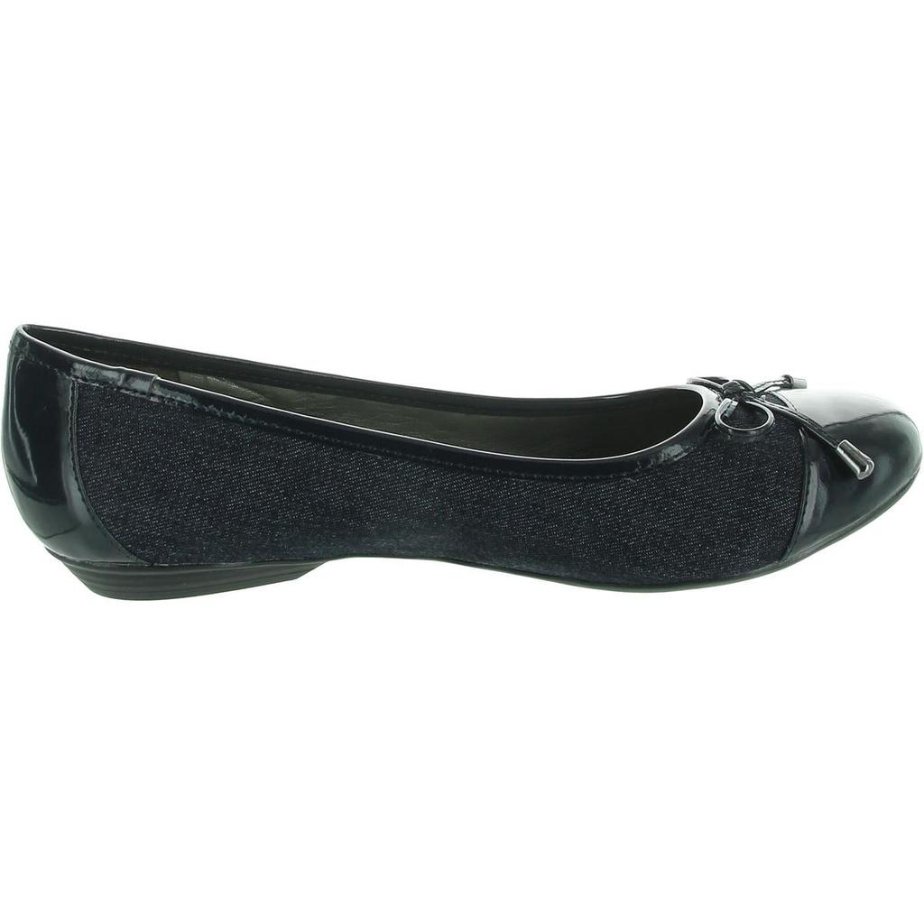 Karen Scott Womens Denim Flat Shoes