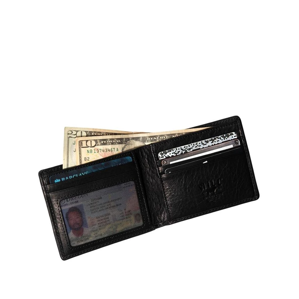 Will Leather Goods Men's Classic Bill Fold Wallet In Black 2