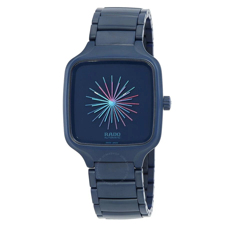 Rado True Square Over The Abyss Automatic Blue Dial Unisex Watch R27070202 1
