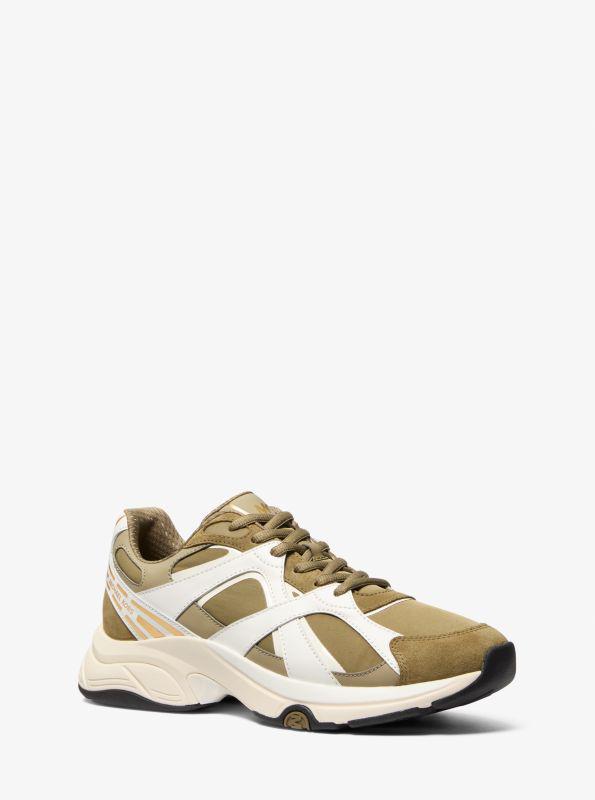 Michael Kors Lucas Mixed-Media Trainer - Casual Shoes - Free