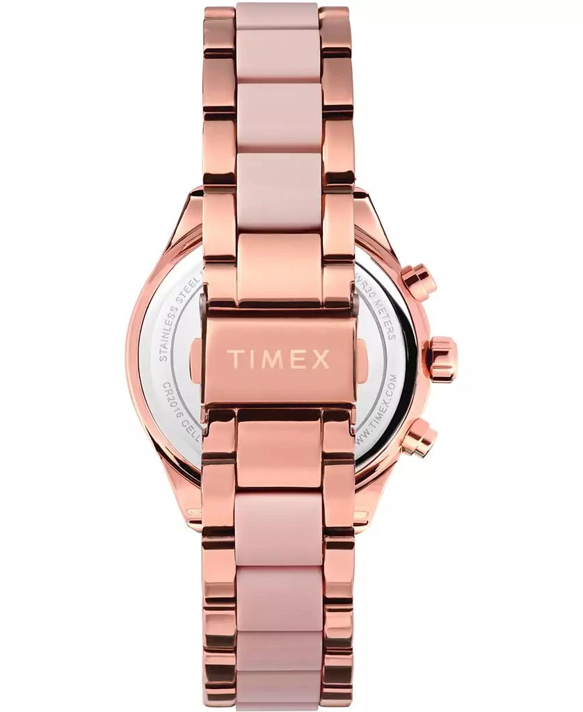 Timex Women's Quartz Analog Premium Dress Alloy Rose Gold Watch 38mm 3