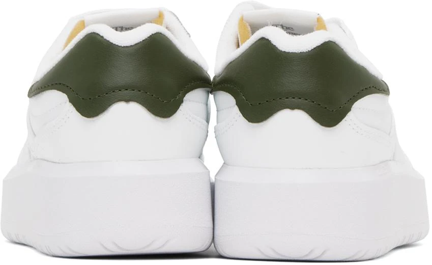 New Balance White & Green CT302 Sneakers 2