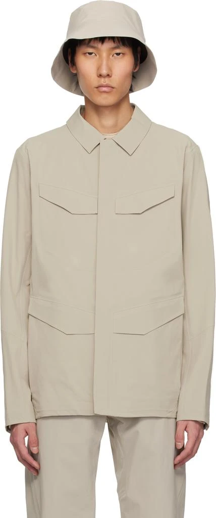 Veilance Beige Field Softshell Jacket 1