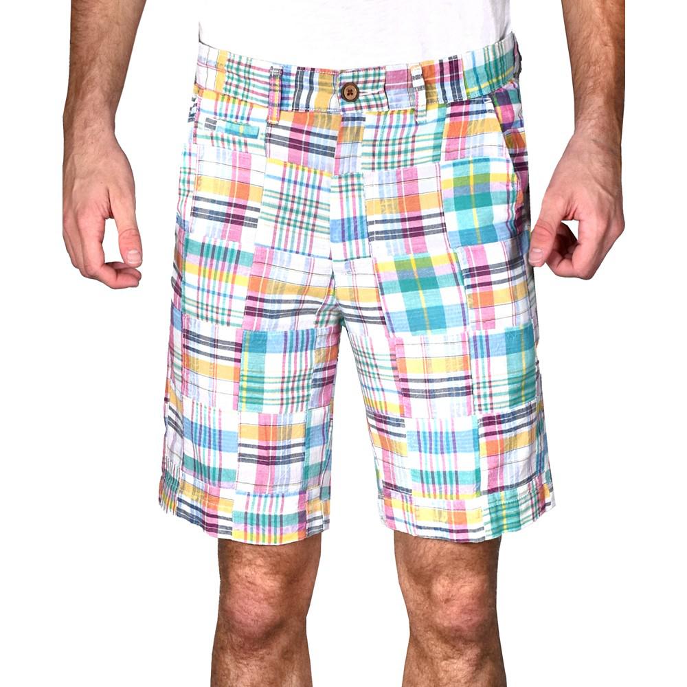 Vintage 1946 Men's Acid Wash Patch Madras Shorts