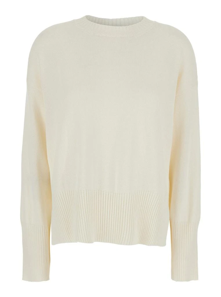 MAURO GRIFONI Mauro Grifoni Crewneck Sweater with Ribbed Details 1