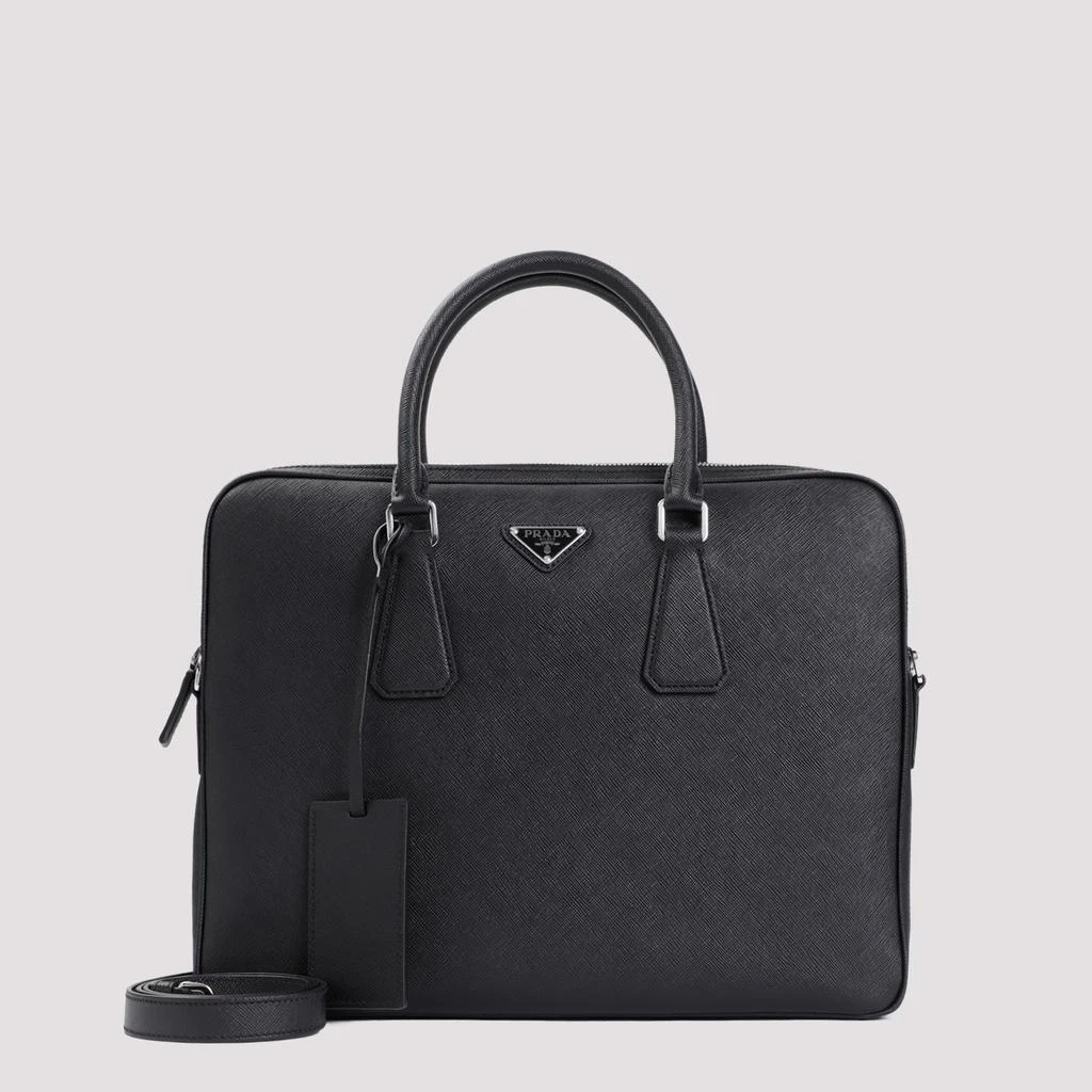 Prada Saffiano Leather Briefcase 1