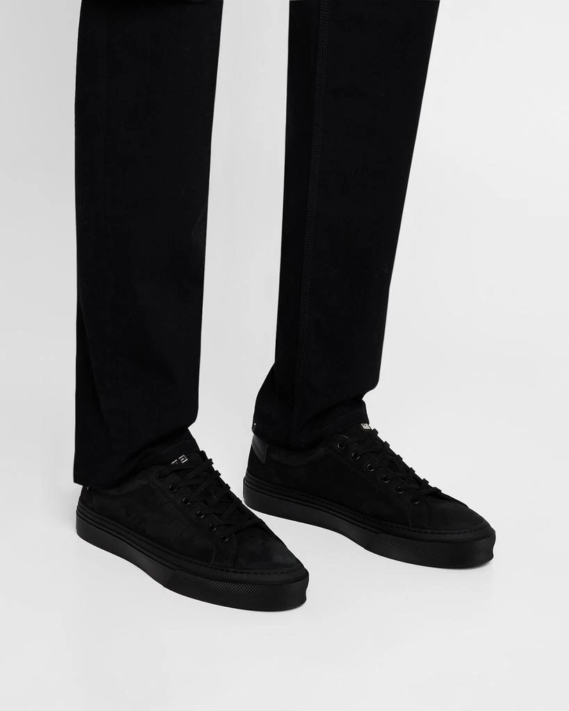 Givenchy Men's City Sport Grained Leather Low-Top Sneakers 2