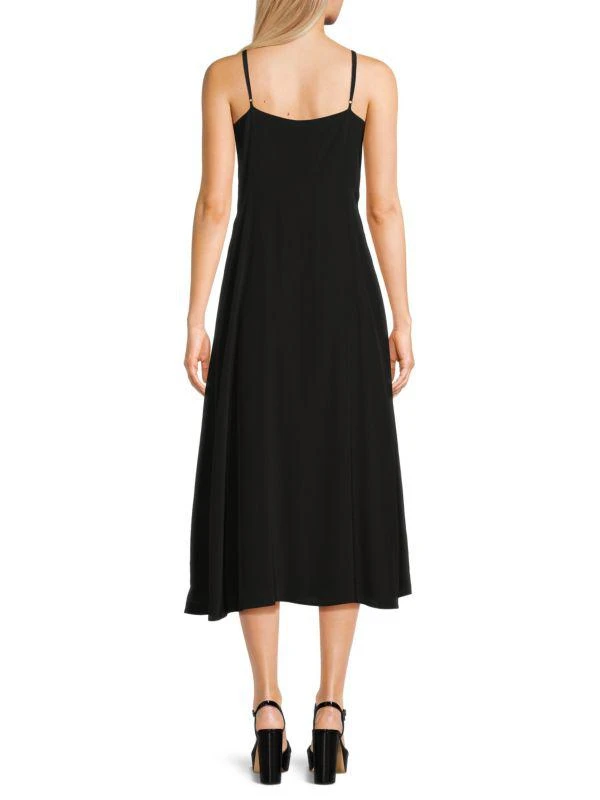 knotted a line dress Blue Knotted Cut-Out Long A-line Dress – Dressesforparty main image 0