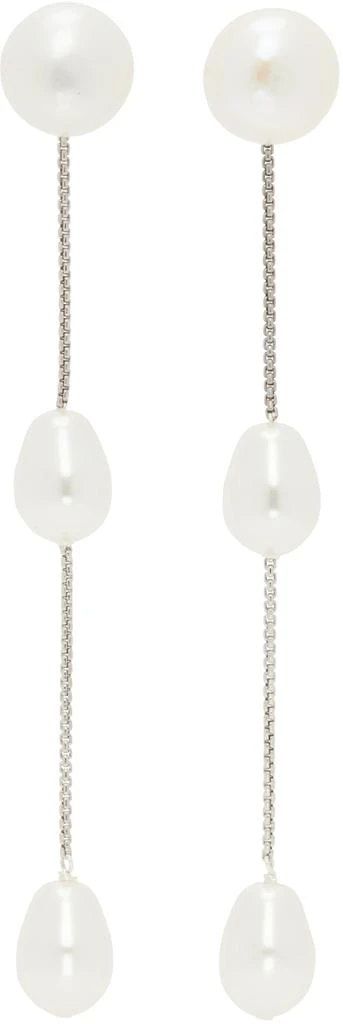 Sophie Buhai Silver Small Pearl Drop Earrings 1