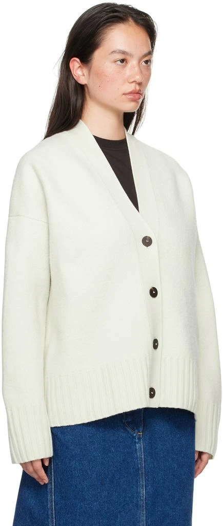 Studio Nicholson SSENSE Exclusive Off-White Sake Knit Cardigan 2