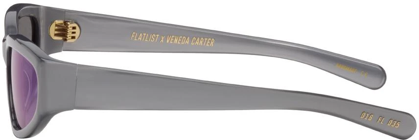 FLATLIST EYEWEAR Gray Veneda Carter Edition Daze Sunglasses 3