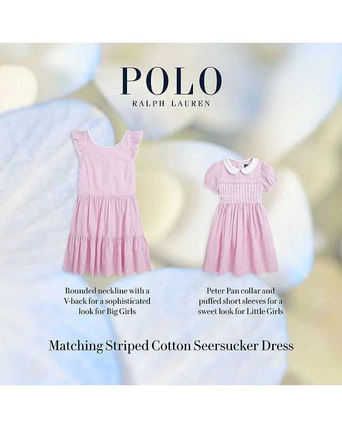 Ralph Lauren Girls' Striped Cotton Seersucker Dress - Big Kid 3