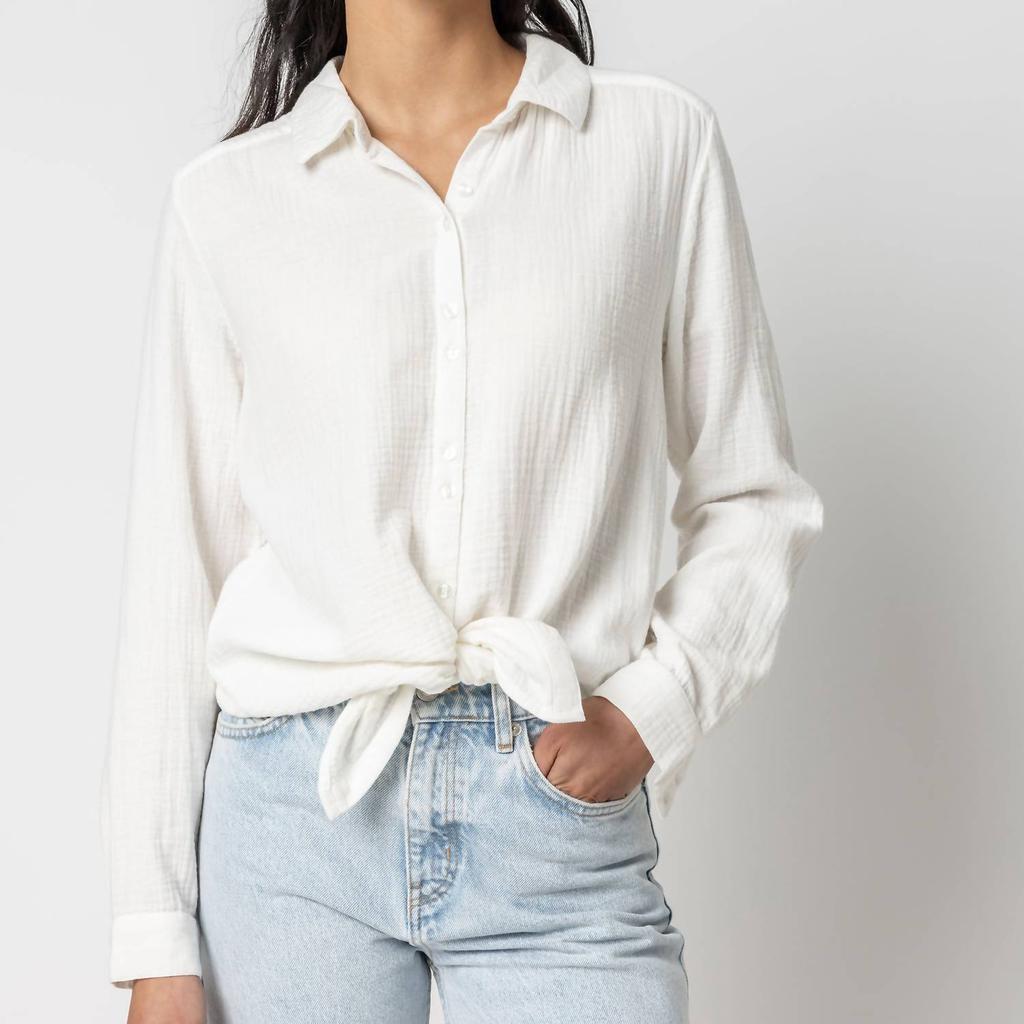 Lilla P Lilla P - Long Sleeve Button Down Top