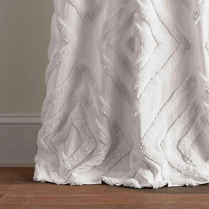 DKNY Tufted Diamond 108" x 40" Curtain Panel, Pair 4