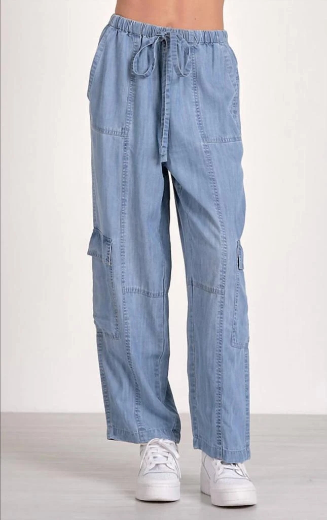 Elan Elan - Lightweight Denim Cargo Pants