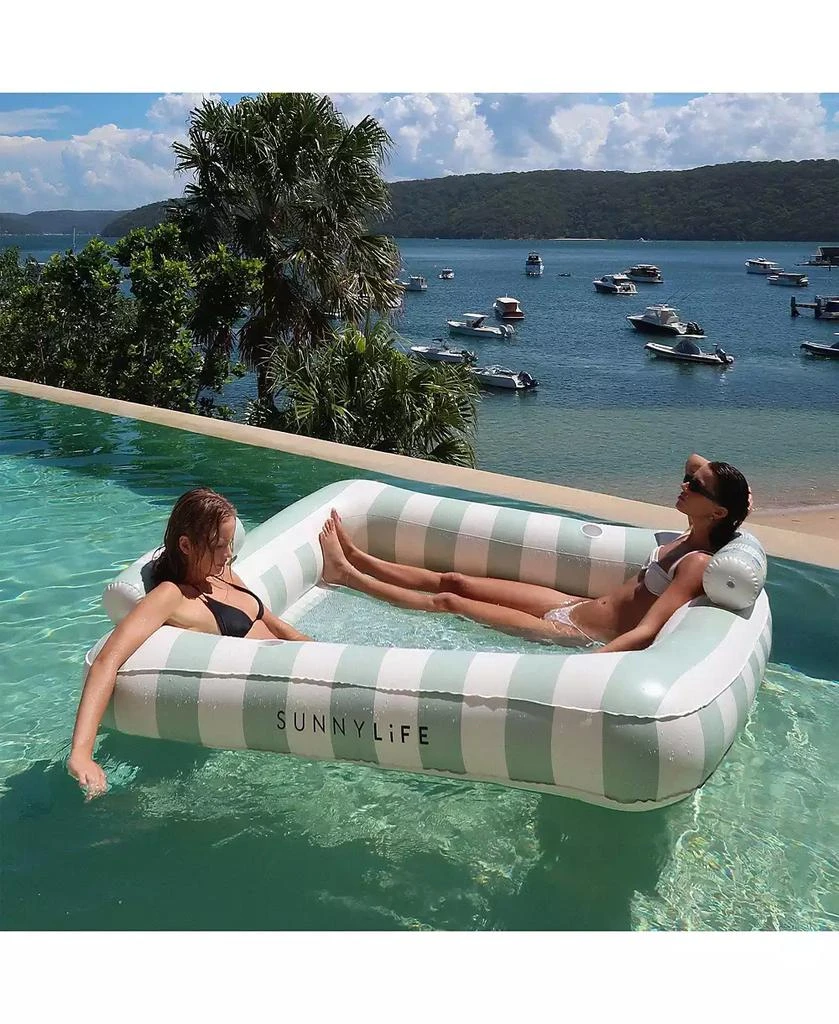 Sunnylife Luxe Twin Hammock Float: The Vacay Soft Olive 4