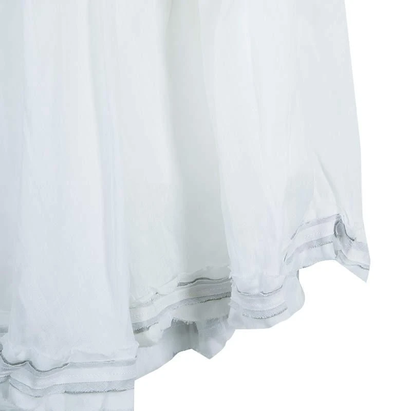 ERMANNO Scervino Street Girls White Bodice Detail Sleeveless Dress 6 Yrs 5
