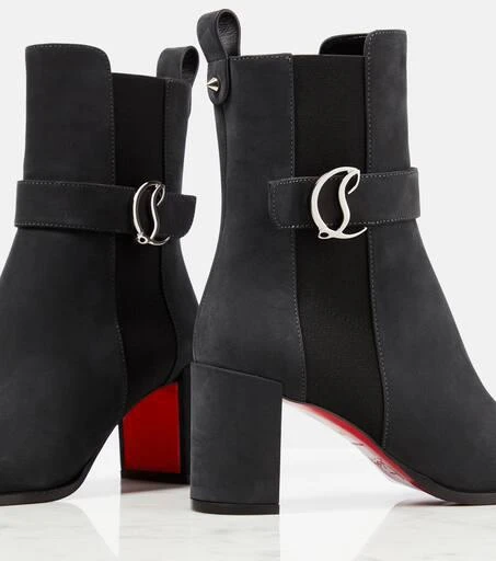 Christian Louboutin CL Chelsea Booty suede ankle boots 6