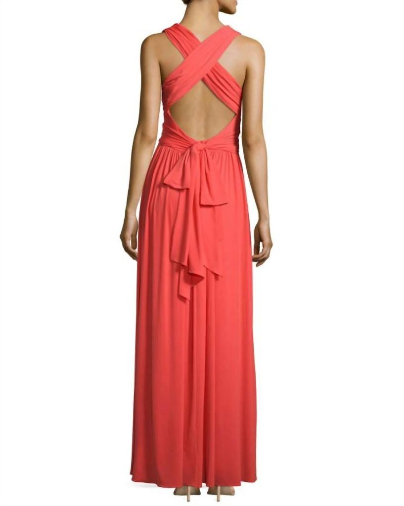 Halston Heritage Halston Heritage - Jersey Cross Back Maxi Dress