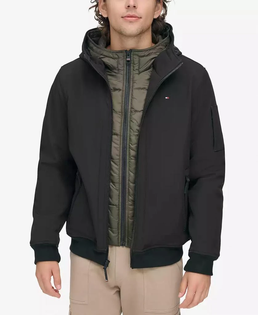 Tommy Hilfiger Men's Hoodie Bomber Combo Jacket 1