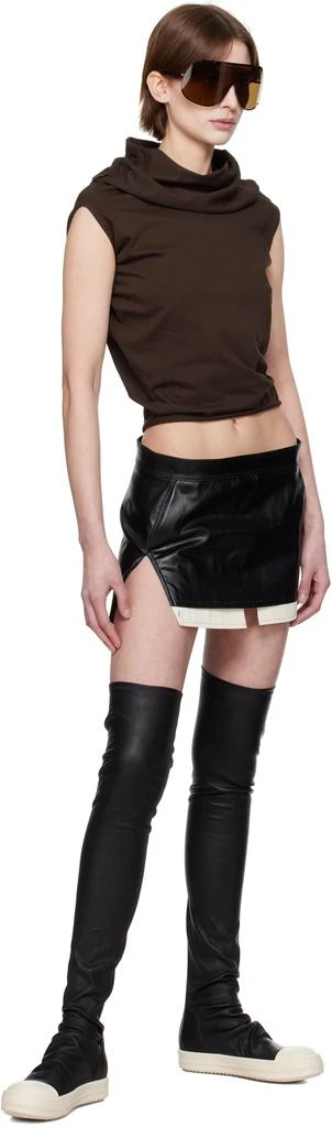 Rick Owens Black Hollywood Knee High Stocking Sneaks Tall Boots 5