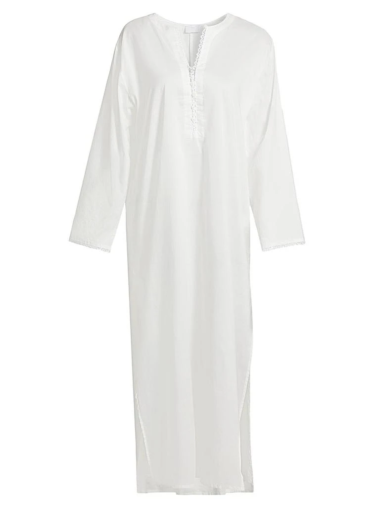 Pour Les Femmes Valentina Lace-Trimmed Kaftan Nightie 1