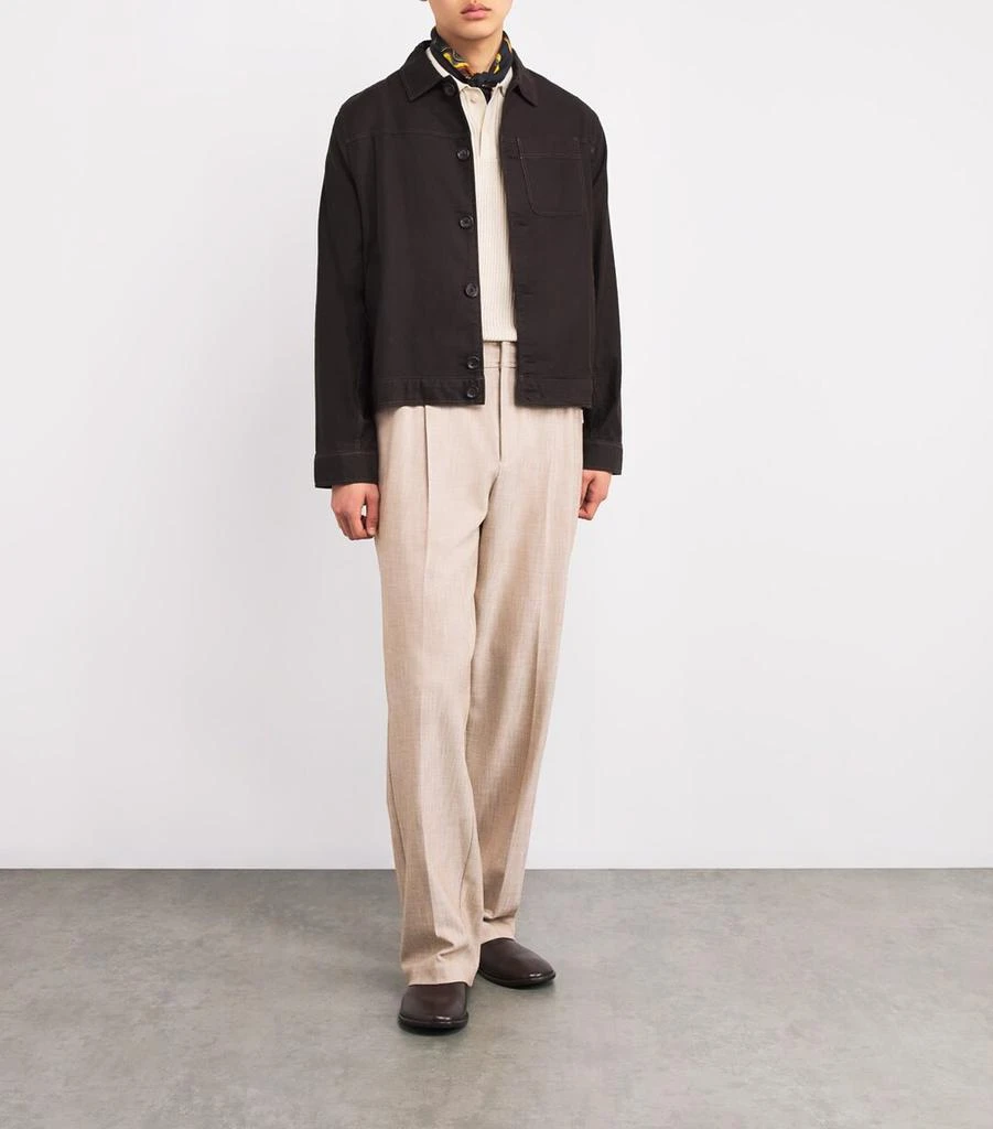 Oliver Spencer Linen-Blend Buffalo Jacket 2