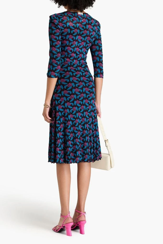 DIANE VON FURSTENBERG Ivan reversible printed stretch-mesh midi dress 3