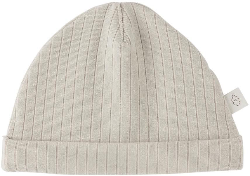 Kodomo BEAMS Baby Gray Ribbed Beanie