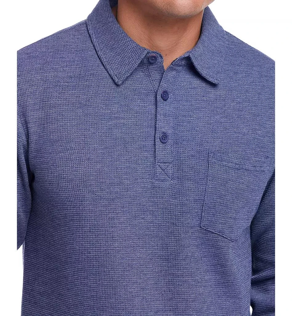Weatherproof Vintage Men's Waffle-Knit Polo Shirt 3