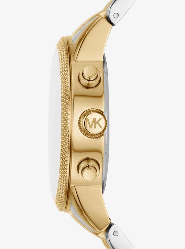 Michael Kors Oversized Hutton Two-Tone Watch 2