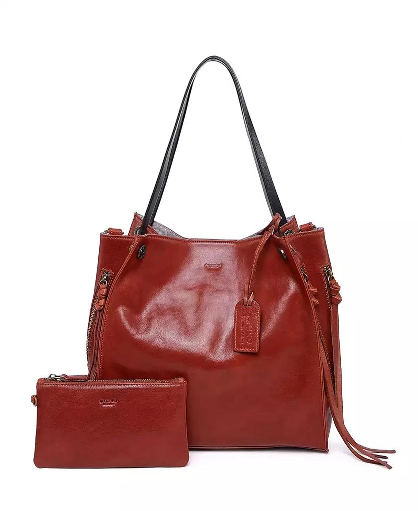 OLD TREND Women's Genuine Leather Daisy Tote Bag 13