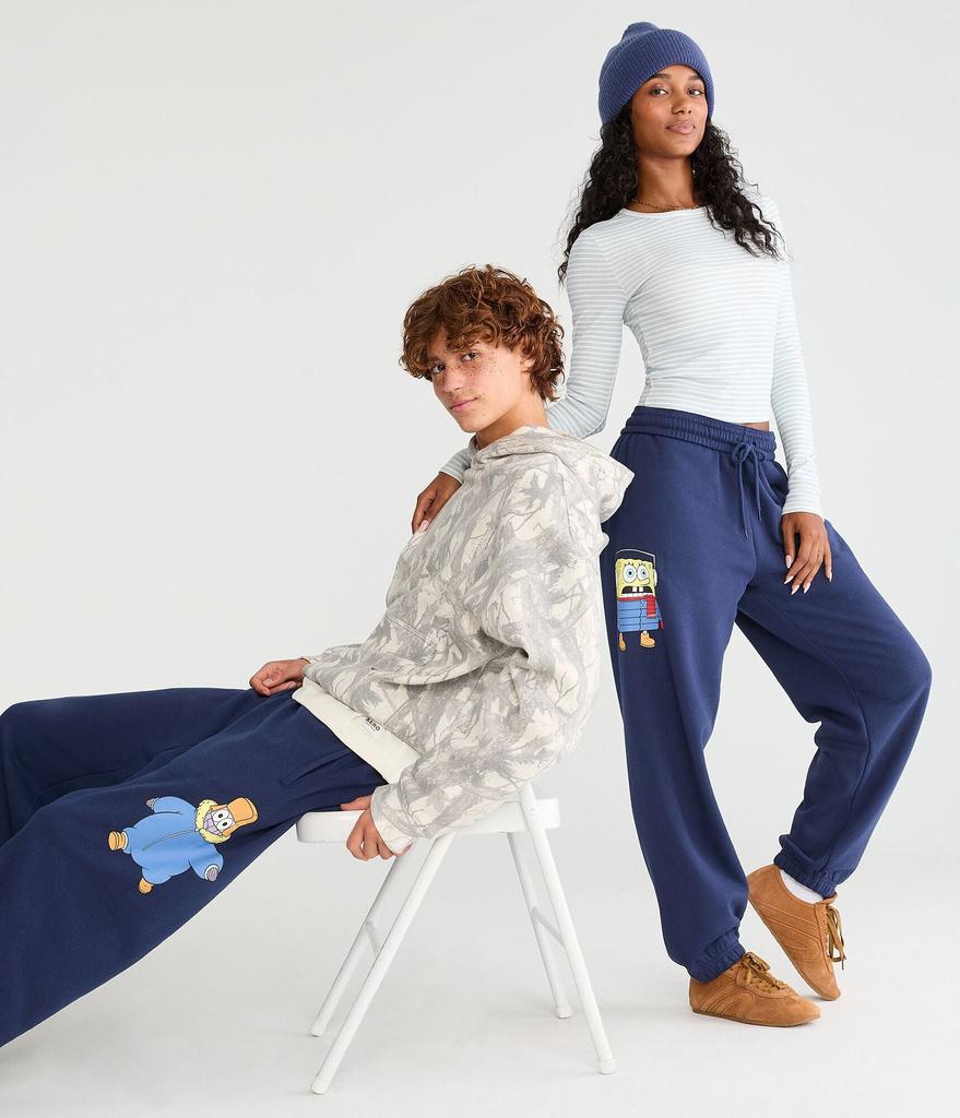 Aeropostale Spongebob X Chilly Spongebob & Patrick Jogger Sweatpants