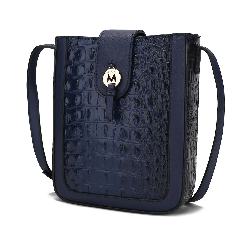 MKF Collection By Mia K. Molly Croco Crossbody Handbag for Women 1