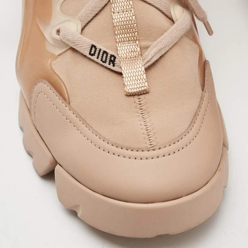 Dior Dior Beige Neoprene and Rubber D-Connect Sneakers Size 39 8