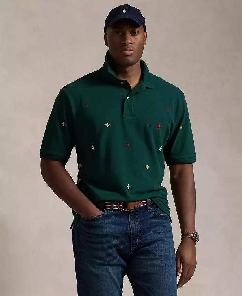 Ralph Lauren Men's Big & Tall Embroidered Mesh Polo Shirt 1