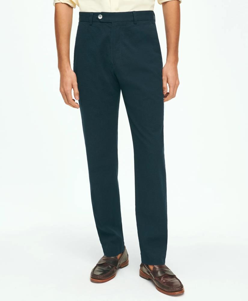 Brooks Brothers Regular Fit Cotton Seersucker Pants