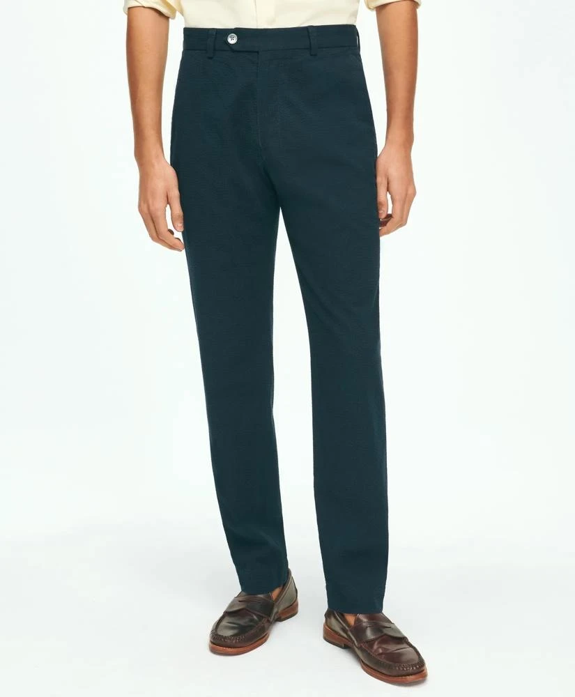 Brooks Brothers Regular Fit Cotton Seersucker Pants 1
