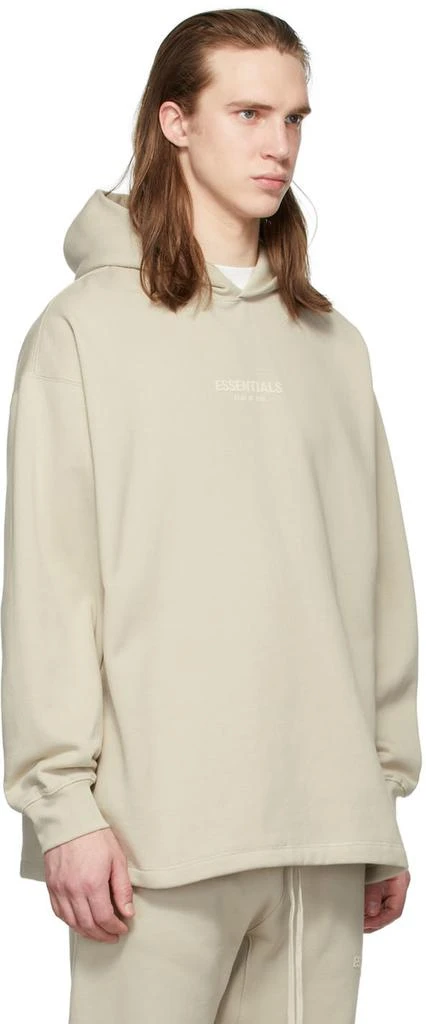 Essentials Beige Relaxed Hoodie 2