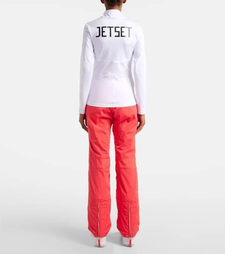 Jet Set Ginger half-zip ski top 3