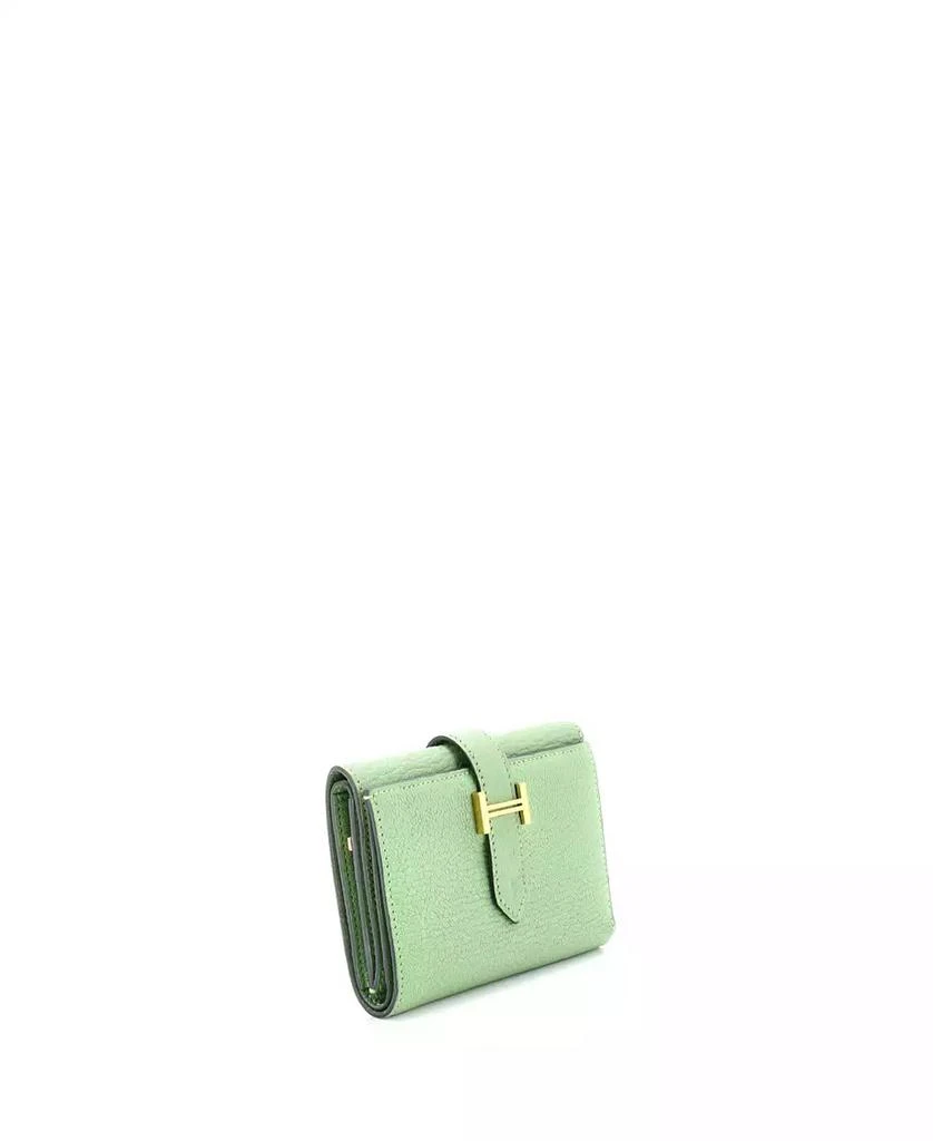 Pre-Owned Hermes Compact Trifold Bearn Wallet Chevre Mysore 2