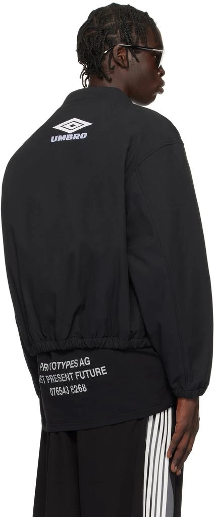 Umbro Black Padded Bomber Jacket 3